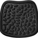 Car Seat Cover, Breathable Comfort Auto Seat Cushion Pad, All Seasons Non-Slip Car Front Driver Bottom Seat Protector, Universal Pressure Relief Accessory for Most Vehicle, Office (Black)