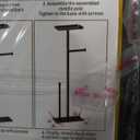 Gold Toilet Paper Stand Holder with Shelf, Marble Design Base Free Standing Toilet Paper Roll Holder with 2 Dispenser SUS 304 Stainless Steel Reserve, Storage 5 Rolls