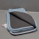 Yeaban Baby Blue Bathroom Rugs  Thick Chenille Bath Mats | Absorbent and Washable Bath Rug Non-Slip, Plush Rugs for Bathroom, Shower, Sink(17" x 24")