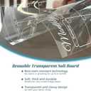 Clear Non-Magnetic Calendar Set for Fridge - Dry Erase Transparent Monthly and Weekly Calendar, List and Blank Whiteboard - Sticks to Wall, Glass, Door, Any Smooth Surfaces