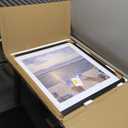 VNVNK 23x23 Frame Black, Perfect for 23x23 Inch Picture without Mat or 19x19 Inch Picture with Mat, Home Wall Decor Picture Frame-1 PCS