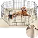 36"x 48" Washable Dog Pee Pads Reusable Non-Slip - 2 Pack Puppy Pads Indoor Potty Training Leakproof, Whelping Pads for Floor, Bed, Crate, Cadges, Playpen, Couch Waterproof,Light Biege