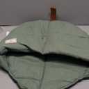 Cat Sleeping Bag,Linen Fabric Cat Bed Cave Leaf Nest Pet Cuddle Zone Covered Hide Hood Burrowing Cozy Soft Durable Washable with Non-Slip Bottom for Indoor Puppy and Kitten (Green)