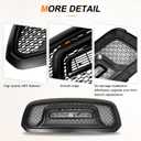 BDBO Front Grill Compatible With Dodge Ram 1500 2013-2018, Matte Black | Compaitble with 2019-2023 Ram 1500 Classic, Front Bumper Grille, With Accessories / Letters