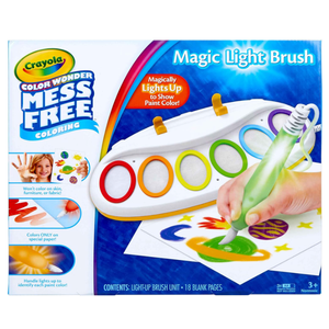 Crayola Color Wonder Magic Light Brush, Mess Free Painting Station for Kids, Easter Basket Essential & Stuffer, Easter Gift for Kids, Toddler Activity Toy, Ages 3+