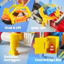 JOVA Vroomix Kids Tow Truck Toys for 3 4 5 6 7 Years Old Boys, Toddler Car Toys, Large Truck with 2 Transformation Cars and Trailer, Crane with Lights and Sounds, Birthday Gifts