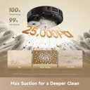dreame D30 Ultra CE Robot Vacuum and Mop, 25,000Pa Powerful Suction
0.41in Mop Lifting, Multifunctional Base Station, Auto Dust Emptying & Mop Self-Cleaning, Smart Obstacle Avoidance, Black