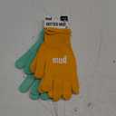MUD - Women's Everyday, Mini-Dot Palm, 2 PK, Nylon Knit, Lightweight Garden Gloves, Saffron & Mint Colored, Medium/Large (MD35001M-WML2P)
