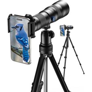Evil eye 20-60X HD Spotting Scope with Tripod and Upgraded Phone Adapter, Clear Image with BAK4 Prism Spotting Scopes for Target Shooting, Bird Watching, Hiking, Wildlife Viewing