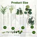150 Pcs 5 Kinds Artificial Greenery Stems Mixed Artificial Eucalyptus Wedding Bouquet Bulk Fake Eucalyptus Stems Greenery Leaves for Vase Wedding Home Table Decor DIY Bouquets (Green)