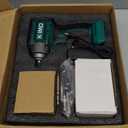 KIMO Impact Wrench 1/2 Cordless, 1200N.m (900ft-lbs), 4000RPM, 9-Piece Drill & Driver Set, 4 Sockets Impact Drill for Car Tires, Safety Lock, Variable Modes, 4000mAh Battery Power Smart Impact Wrench (Dark Green)