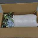 Faux Flowers with Vase,Artificial Silk Flowers in Vase, Fake Plant Eucalyptus and Willow,Flower Arrangement for Home Farmhouse Dining Table Centerpiece Decorations Coffee Table Decor (Dusty Blue)