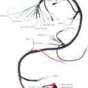 Complete Electrics Stator Coil CDI Wiring Harness with Full Copper Wire for 4-Stroke ATV Quad 150cc-300cc