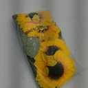 Laelfe Artificial Sunflower Flowers Long Stem Silk Fake Large Sunflowers Decoration for Outdoor Home Wedding Baby Shower Birthday Party Single Bulk Yellow Decor 6PCS (Dark Center)