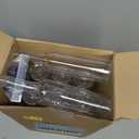 Mini Liquor Bottles, 30 Pack Airtight Plastic Spirit With Black Cap, 1.7oz Empty Alcohol Shot With 10 Funnels, Miniature for Weddings, Parties