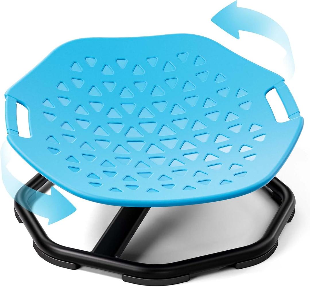 Spinning Chair for Autistic Kids, Upgrade Handle Sensory Chair, Autism & ADHD Chair, Kid's Furniture, Autism Sensory Products for Kids (Blue)
