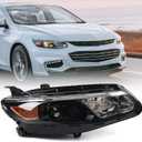 for Chevy Malibu Headlight Assembly 2016 2017 2018 Replacement Chevrolet Head Light Halogen Projector Headlamp Right Passenger Side 84653388