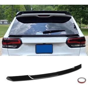 Rear Trunk Splitter Tailgate Mid Spoiler Wing Compatible with Jeep Grand Cherokee 2014-2020 R Style ABS Spoiler Splitter Tail Protector Body Kit, Glossy Black