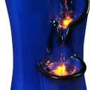 Indoor Water Fountain Imitation Ceramics Appearance Tabletop Relaxation Desktop Waterfall w/ 3 Reflective led, 9.8 Inch Tall (Blue)