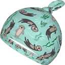 Sea Otter Swaddle Blanket with Beanie Hat Set Boys Girls, Cute Sea Otter Lover Gifts Sleep Sack Receiving Blanket for Infants & Newborns