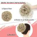 5 PCS Messy Bun Hair Piece for Women Scrunchies Ponytail Extension with Elastic Rubber Band Hair Pieces for Updos Fake Hair Buns Hair Piece Accessories Set for Women