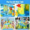 Hugut 2026 Upgraded 3-Tier Water Table for Ages 38 Outdoor Backyard Sensory Activity Table with Fun Water Play Accessories, Summer Gift for Boys and Girls
