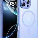 TOCOL for Phone 16 Pro Max Case, Compatible with Magsafe Charger, Full Camera Protection, Drop Protection, Translucent Matte Phone Case for iPhone 16 Pro Max 6.9 inch (Sky Blue)
