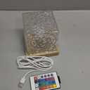 Ocean Wave Projector Light, 16-Color Luminorthe Cube Lamp & App Remote, 3D Holographic Water Ripple Romantic Ambient Lighting for Child's Room, Meditation Relaxation, Night Light