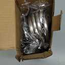 Pants Hangers Space Saving - 2 Pack Closet Organizer and Storage Jean Hangers, Stainless Steel Anti-Slip Clothes Hanger Scarf Holder for Pants Jeans Leggings Trousers Pant Rack, Black