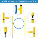Dog Agility Course Backyard Set - Agility Training Equipment for Dogs Starter Kit-Pet Outdoor Games with Tunnel, Weave Poles, Adjustable Hurdle, Jump Ring, Pause Box, Toys and Carrying Bag