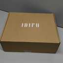 IDIFU IN3 Knee High Boots for Women Square Toe GoGo Chunky High Heeled Tall Long Fall Boot with Side Zipper Dress Comfortable Fashion Pull On Small Thick Heel Boots (Size 9.5)