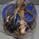 KINSPORY Disc Swing for Kids, Swing Set Accessories, 7FT Height Adjustable Gym Monkey Bars, Hanging Tree Seat for Backyard, Outdoor Play Equipment - Blue