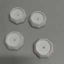 ICERO Baby Gate Wall Protector - Protect Walls & Doorways from Pet & Dog Gates - Pressure Mounted Gates Work on Stairs - Gates Wall Cups - 4 Pack - White