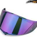 LKV K6 Helmet Visor Replacements - K6s Tinted Helmet Visor UV Protection Helmet Face Shield Accessories Replacement for K6 K6s (Chrome Purple)