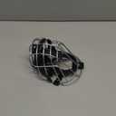 Pitbull Dog Muzzle Metal Mask Amstaff Secure Wire Basket Adjustable Durable Leather Straps for Large Dogs (Steel)