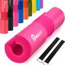 Barbell Pad Squat Pad for SquatsSquat Bar PadGreat for Weightlifting,Lunges and Hip ThrustsFoam Sponge PadFit Standard and Olympic Bars Perfectly (Pink)