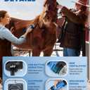 Horse Clippers 690W 28000RPM, Heavy Duty Horse Grooming Kit, Professional Livestock Clippers with 6 Speed Adjustable for Shaving Horse Pony Cattle Goat Large Dogs and Others