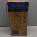 VIANIS Dusk to Dawn Outdoor Post Lights with Pier Mount Base, Modern White Exterior Lamp Post Light Fixture, Anti-Rust Aluminum Light Posts for Outside with Water Ripple Tempered Glass(Hardwired 120V) (Standard Size)