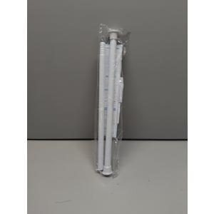 White Tension Curtain Rods18 to 36 Inch,Small Curtain Rods No Drilling,Short Tension Rod,Adjustable Spring Rod for Windows,Door,Closet