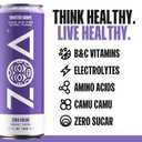 ZOA Zero Sugar Energy Drinks with Electrolytes, Vitamin C, Amino Acids, B-Vitamins, Made with Green Tea Caffeine, Sugar-Free Variety Pack- Four Flavors, 12 Fl Oz Cans (12-Pack)