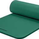 Retrospec Solana Yoga Mat 1" Thick w/Nylon Strap for Men & Women - Non Slip Exercise Mat for Home Yoga, Pilates, Stretching, Floor & Fitness Workouts