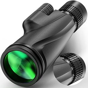 Monocular-Telescope 80x100 High Powered Monoculars High Definition for Adults High Powered with Smartphone Adapter Telescope Hunting Wildlife Bird Watching Travel Camping Hiking-Green