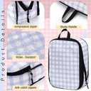 5 Pack Compression Packing Cubes for Travel Space Saving Cubes Luggage Organizer for Suitcase(Plaid,M)