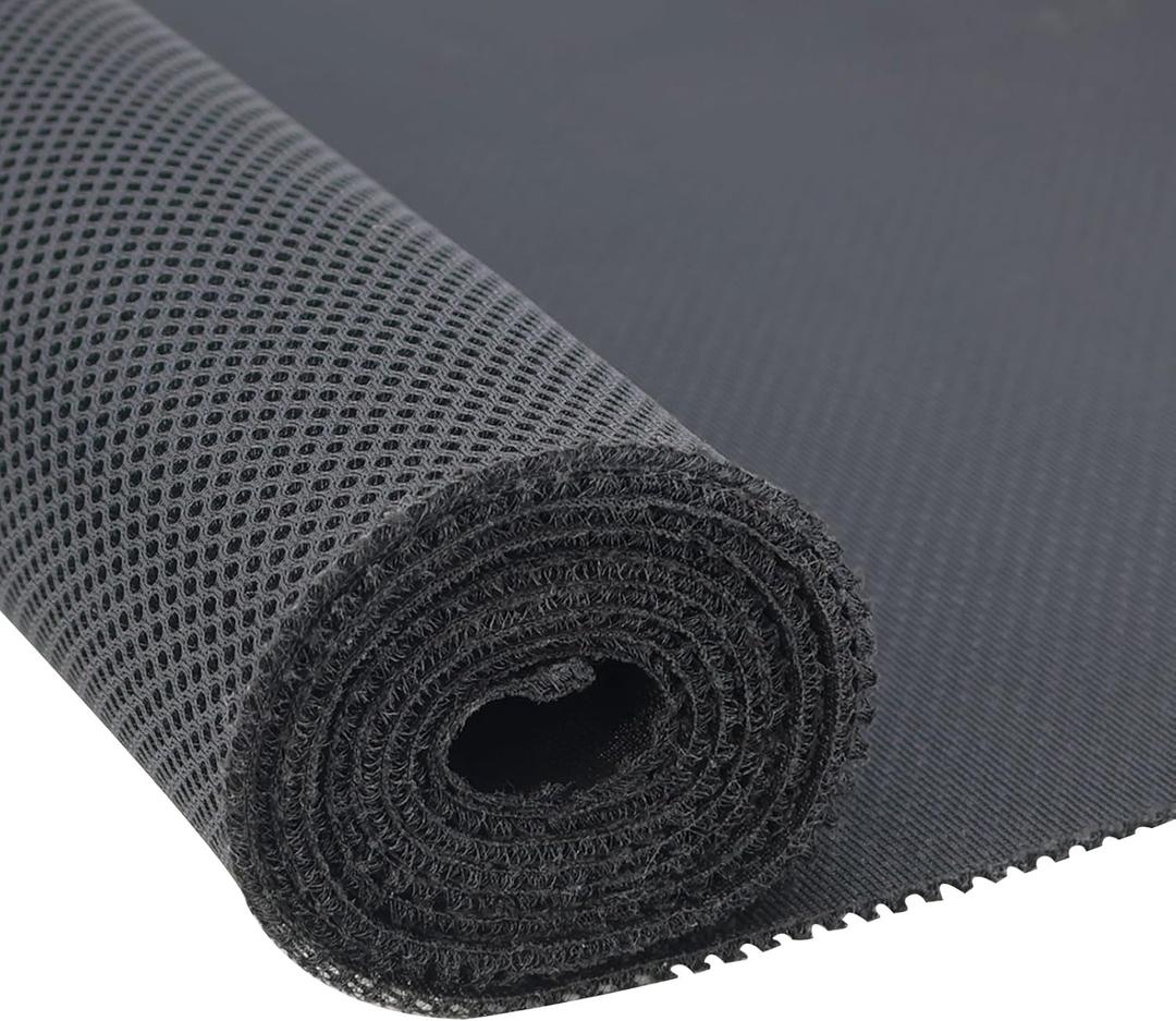 Stereo Mesh Fabric for Speaker Repair 60 x 39 in / 150 x 100 CM - Premium Quality Speaker Grill Cloth for Speaker Restoration and Repair Black