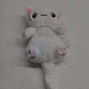 White Cat Microwavable 1.5 lbs Unscented Heating Pad for Women and Kids- Cute Soft Cozy Pillow Plush Heatable Warm Stuffed Animals - Kawaii Hot and Cold Plushie - White Cat Gifts for Girls and Women