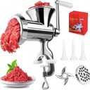 Meat Grinder Manual Mincer - 3 In1 Manual Meat Grinder Sausage Maker Meat Grinders For Home Use Fast And Effortless For All Meats Grinder Manual Mincer (#10)