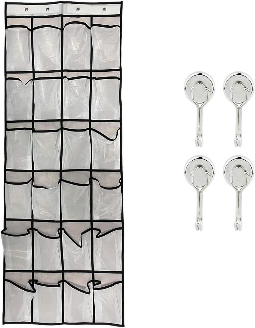 Cruise Essentials Over The Door Shoe Organizer Magnetic Hooks for Royal Caribbean/Carnival/Princess/NCL/Celebrity/MSC/Norwegian Ship Cabin,Small Hanging Decoration Magnets,Travel Accessories Must Have