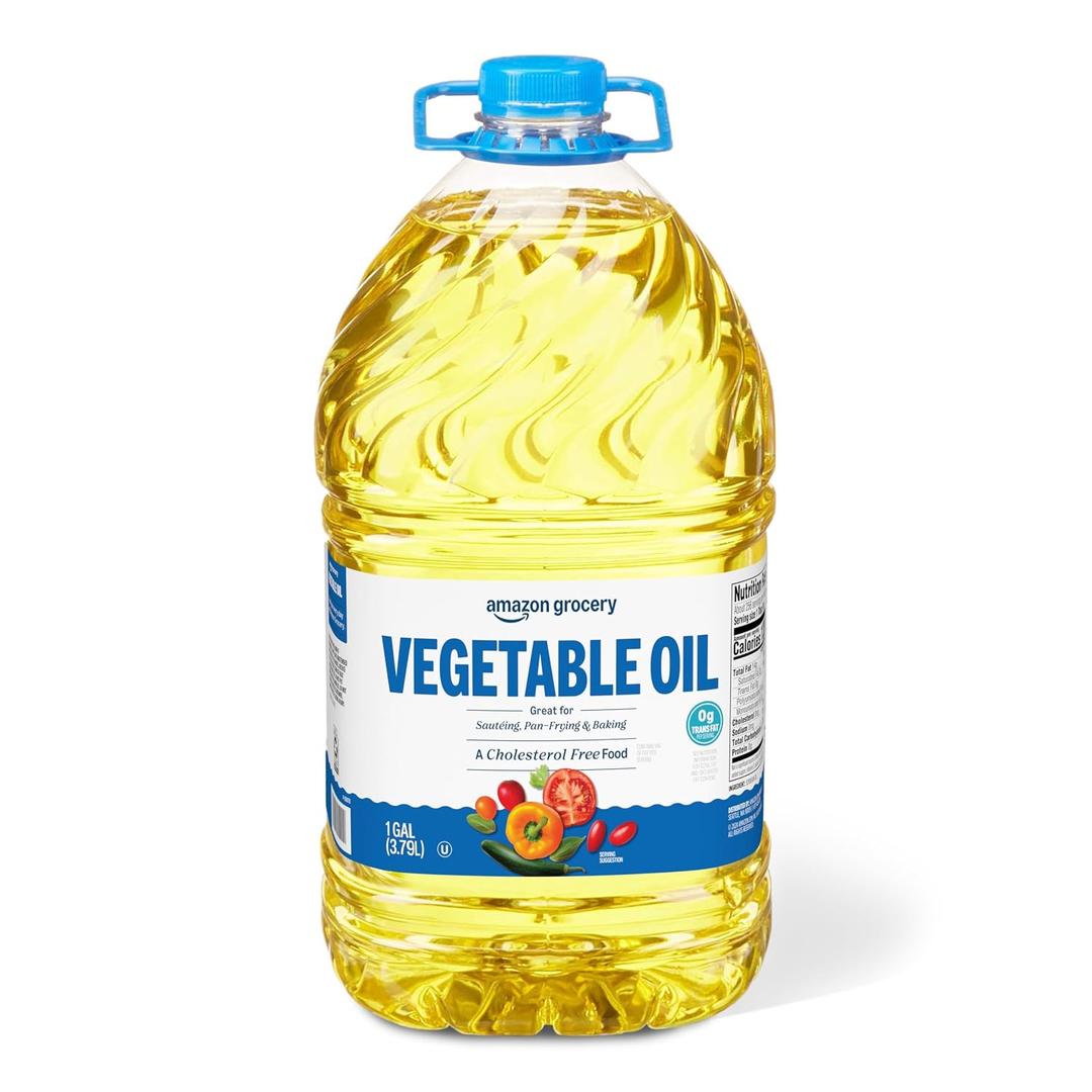 Amazon Grocery, Vegetable Oil, 128 Fl Oz (EXP 09/06/26)