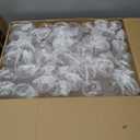 48 Pack Plastic Ribbed Champagne Flutes, 9 Oz Stemless Disposable Clear Plastic Toasting Glasses Shatterproof Recyclable and BPA-Free Perfect For Wedding