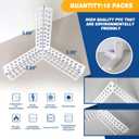 Drywall Corner Bead - 3 Way Inside Drywall Corner, Crack Repair & Enhances Strength (10 Pack)